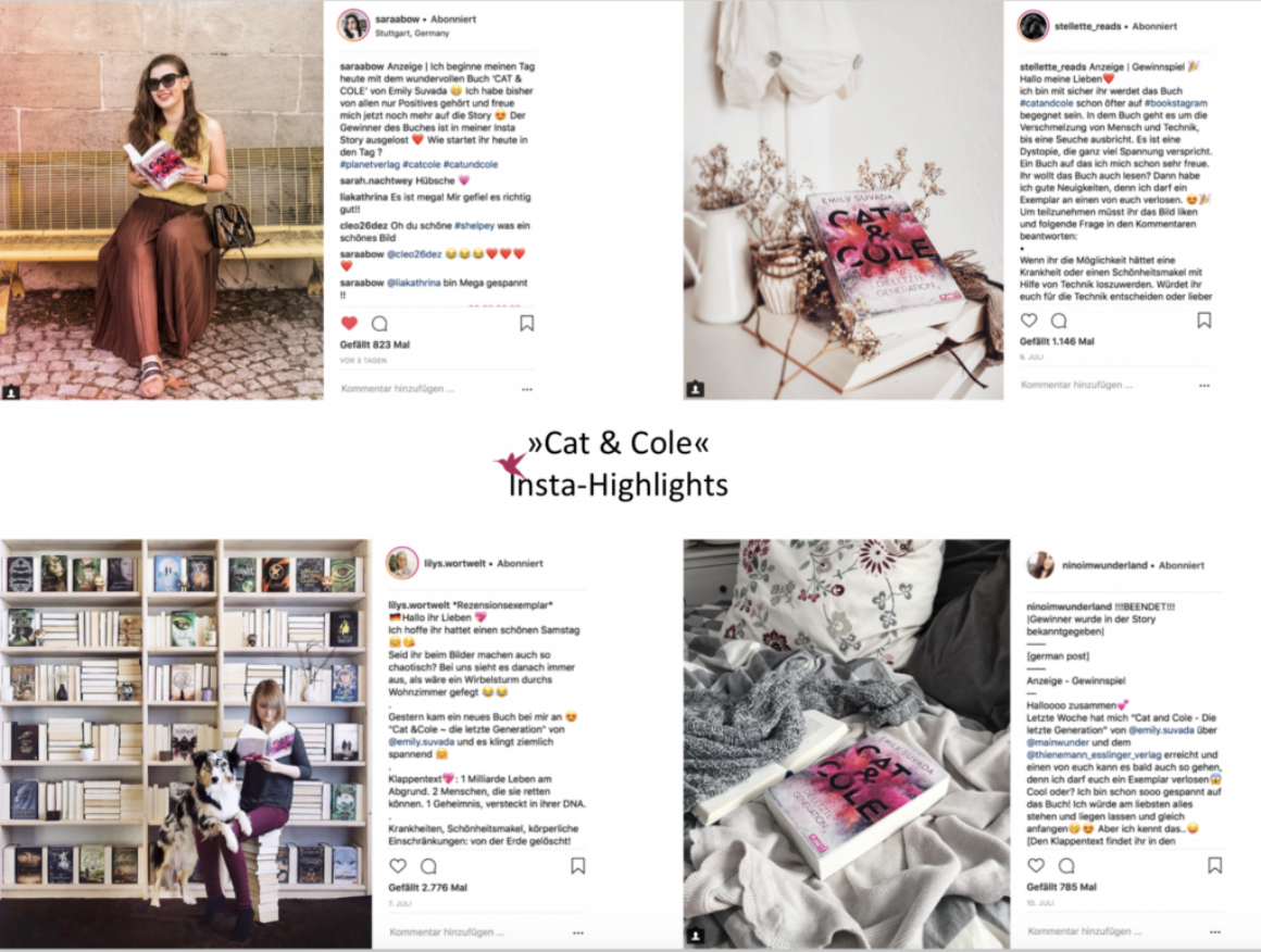 Influencer Kampagne Fantasy-Jugendbuch mit Planet!