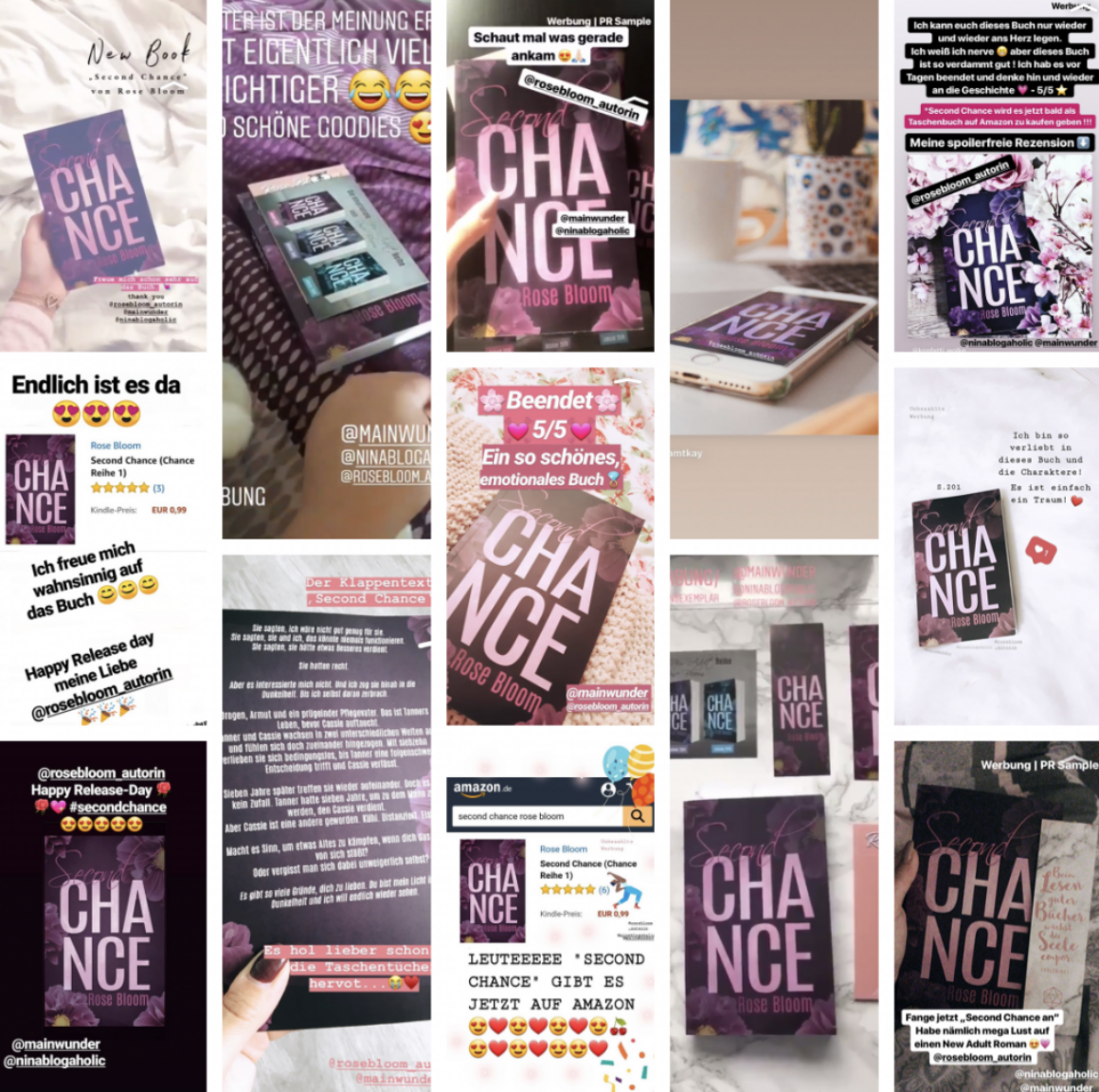 Influencer-Kampagne für Bestsellerautorin Rose Bloom