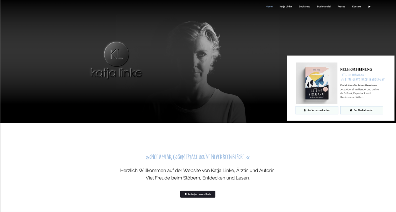 Website für Ärztin und Autorin Katja Linke