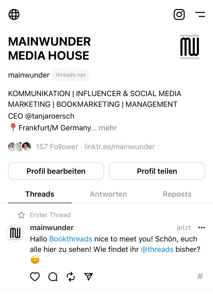 Threads Profil von mainwunder