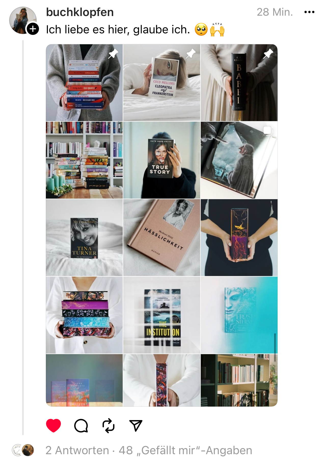 Screenshot eines Threads-Posts