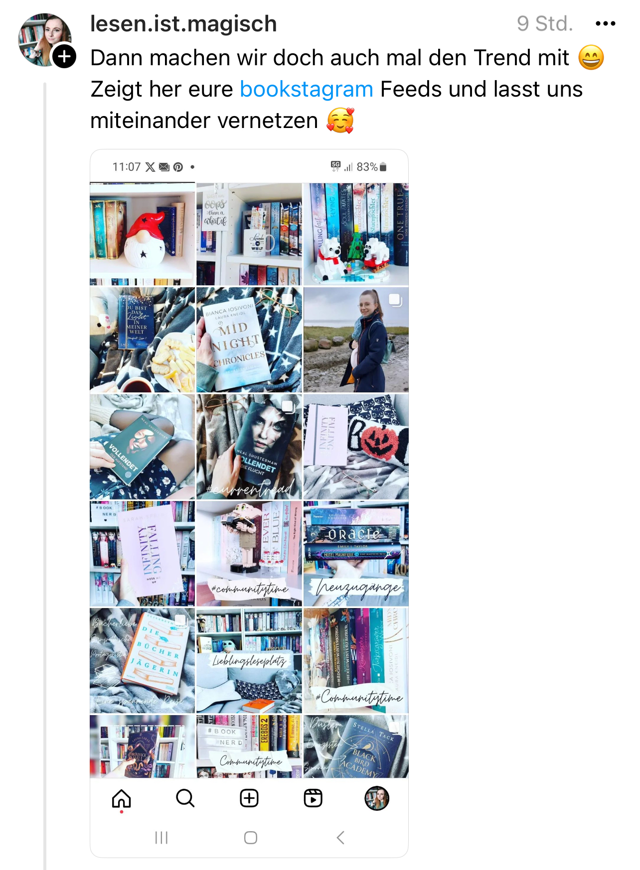 Screenshot eines Threads-Posts